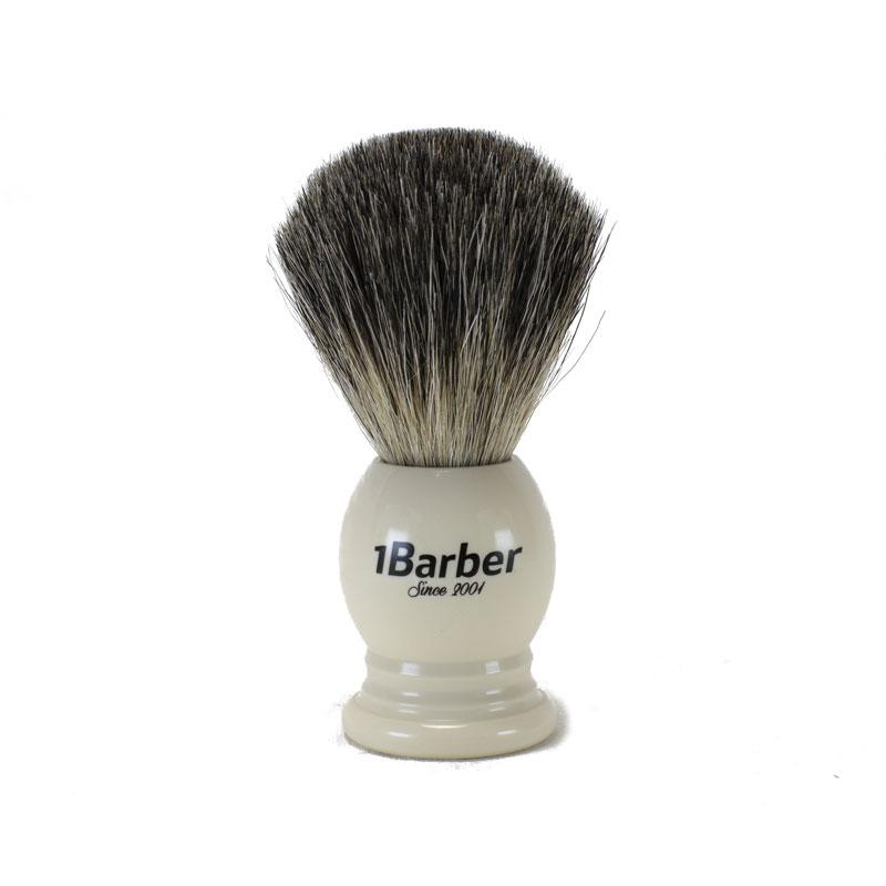 Blaireau 1Barber - Pure Badger Ivoire - 21mm