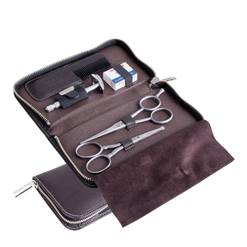 Dovo - Kit entretien Barbe - Cuir Brun