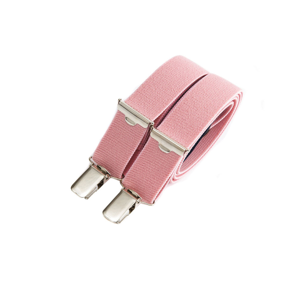 Bretelles fines à pinces - Pastel baby rose