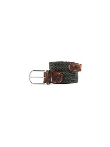 Billybelt - Ceinture tressée élastique - Vert Kaki - Taille 2