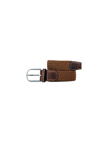 Billybelt - Ceinture tressée élastique - Marron Camel - Taille 0