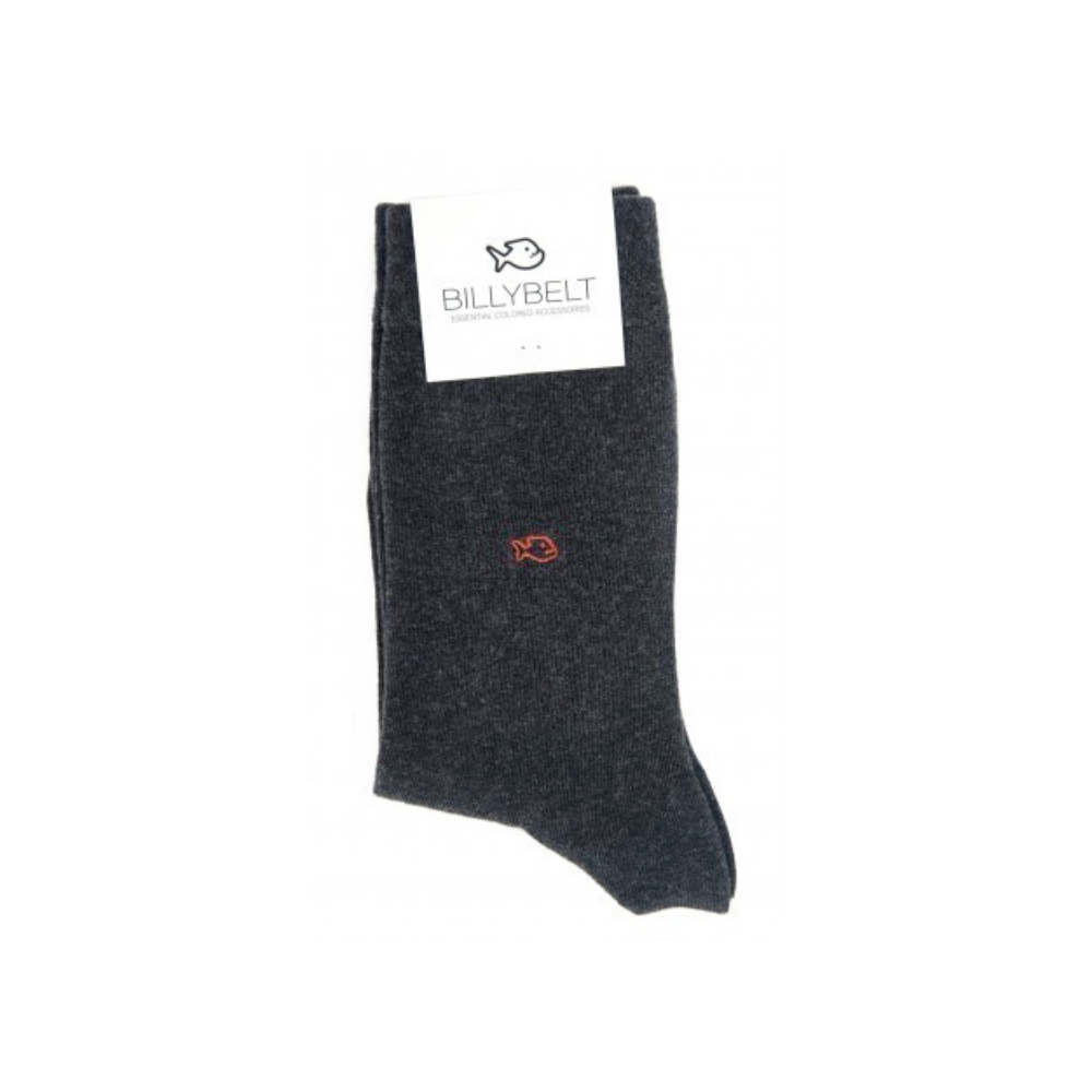 BillyBelt - Chaussettes Coton Unie - Gris Souris