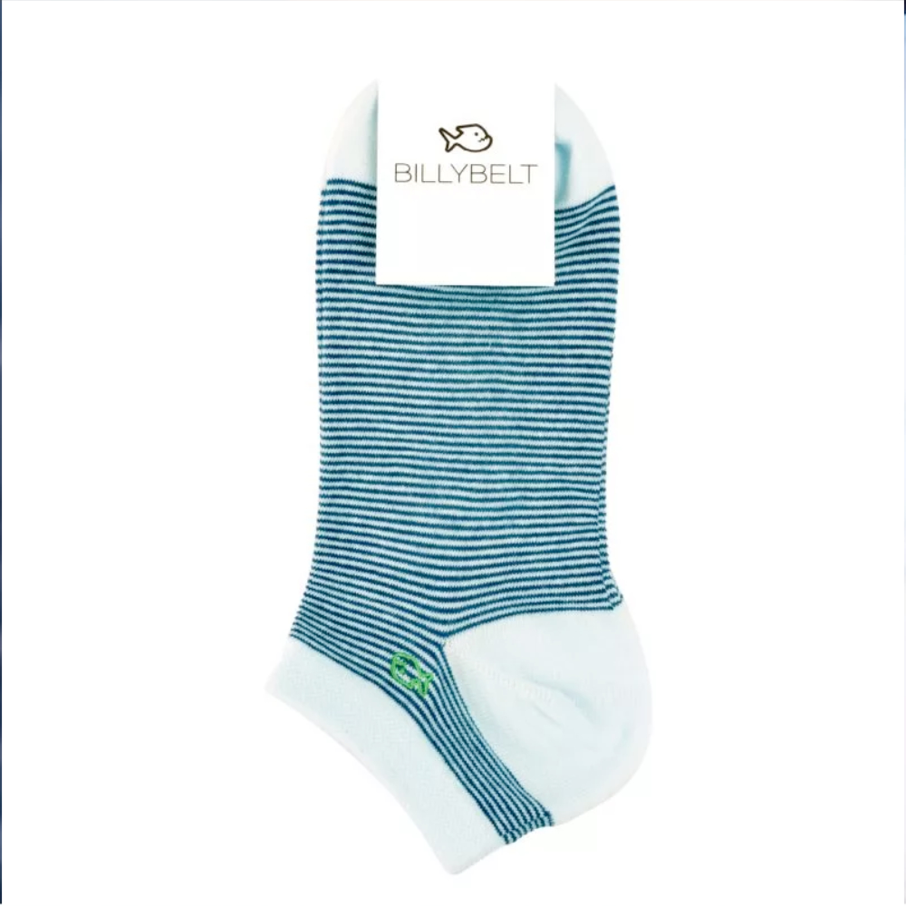 Billybelt - Socquettes Rayées Bleu Marine
