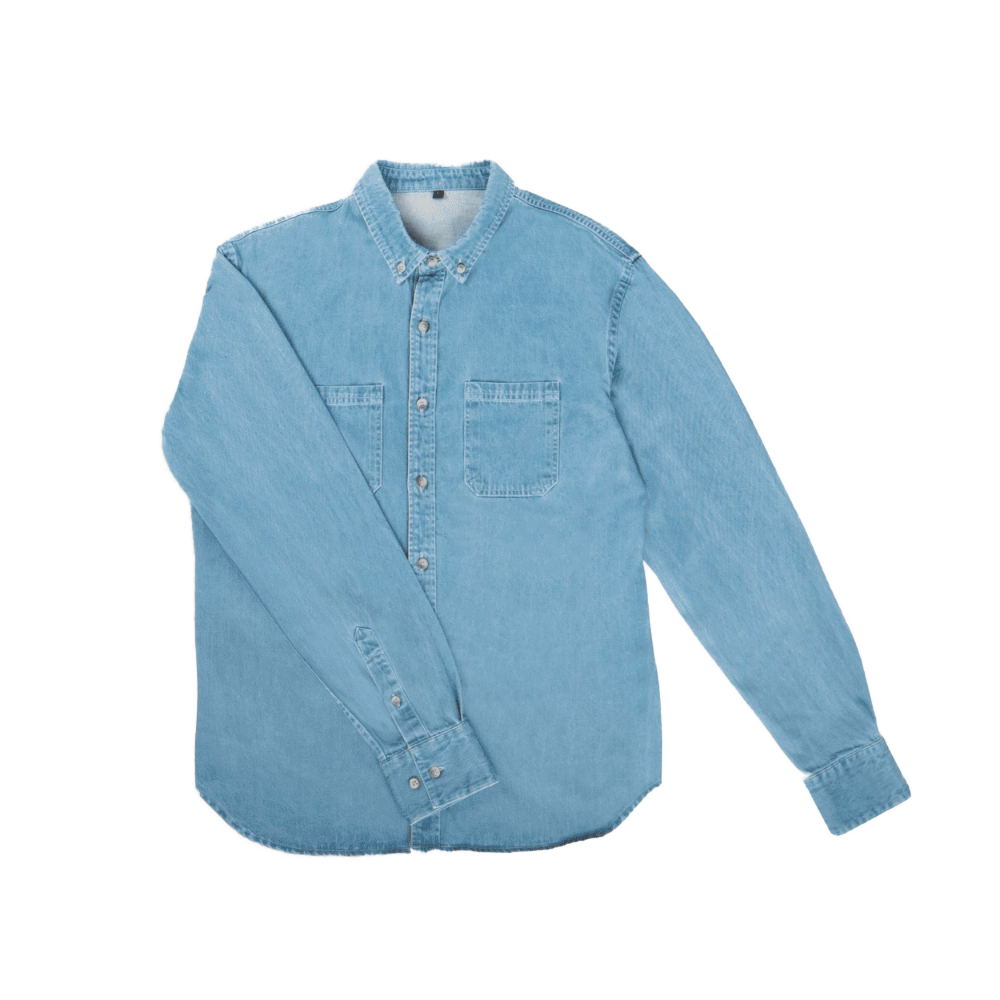BillyBelt - Chemise en denim délavé - 7,5 oz - Extra Large