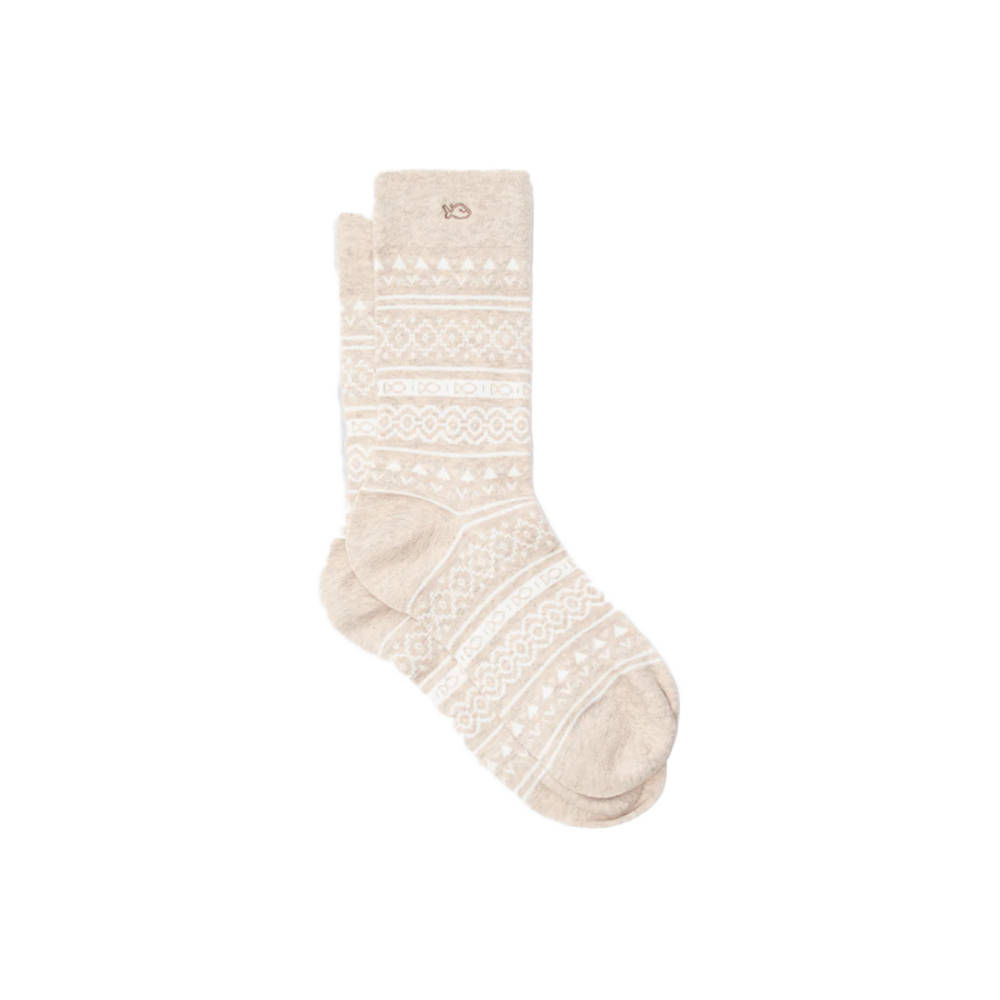 BillyBelt - Chaussettes en coton peigné Jacquard - Beige
