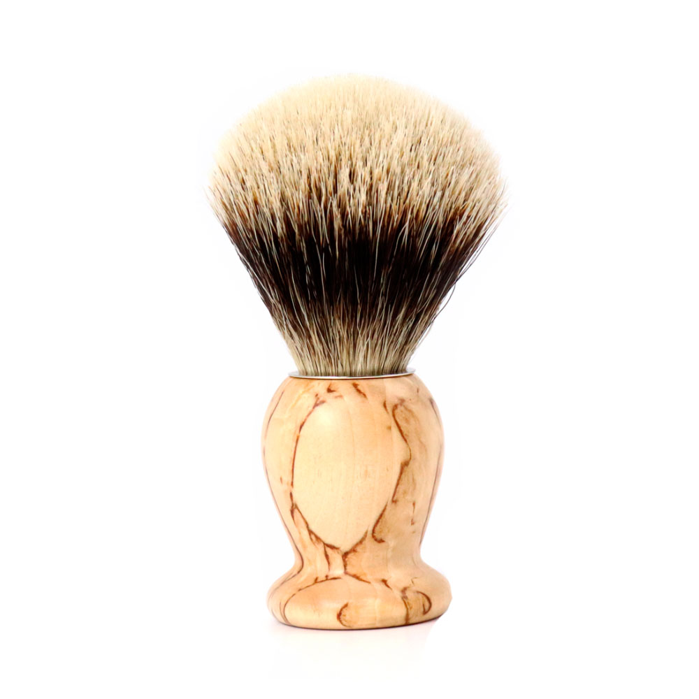 Gentleman - Blaireau Pur Blanc - Bouleau - 21mm