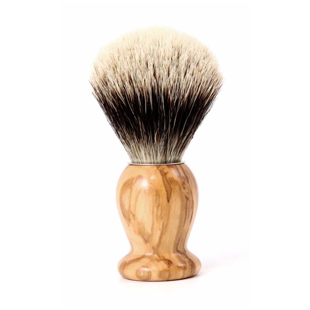 Gentleman - Blaireau Pur Blanc - Olivier - 21mm