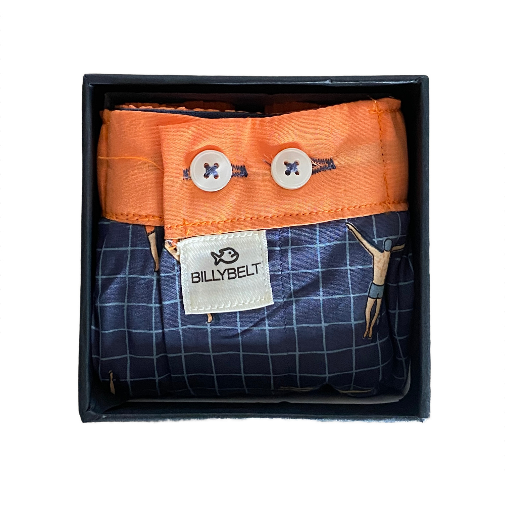BillyBelt - Caleçon en coton bio - Pool Party - Taille M