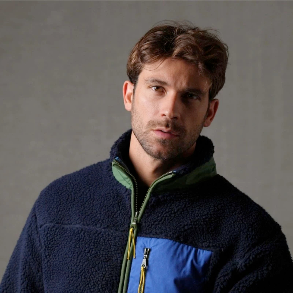 BillyBelt - Veste Sherpa - Marine - XL