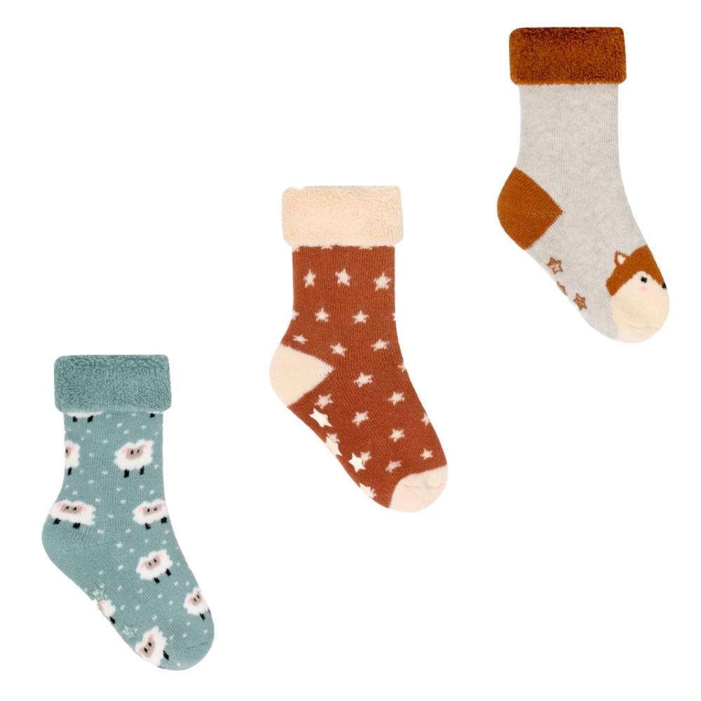 Cabaia - Pack de 3 Chaussettes Bébé - Autumn - 0/12 mois