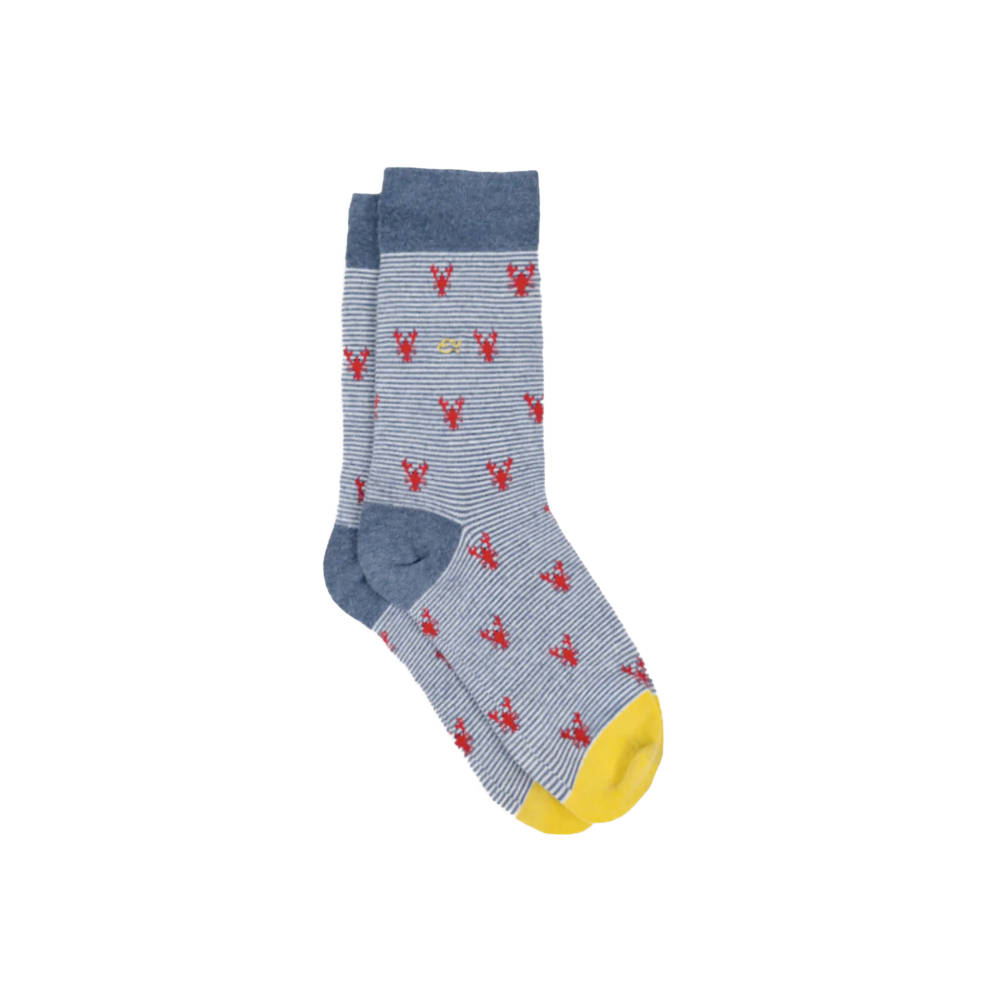 BillyBelt - Chaussettes en coton peigné Animaux - Homard