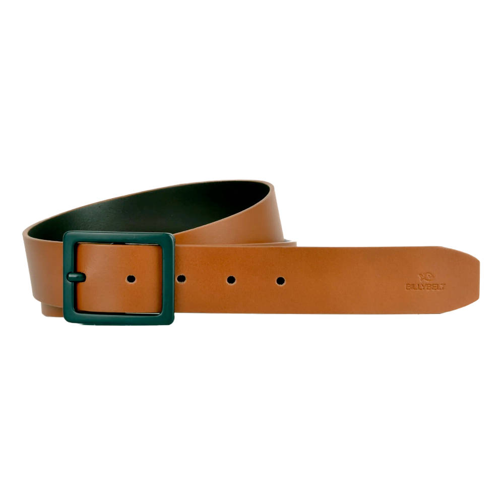 Billybelt - Ceinture en cuir - effet lisse - Marron glacé T 95