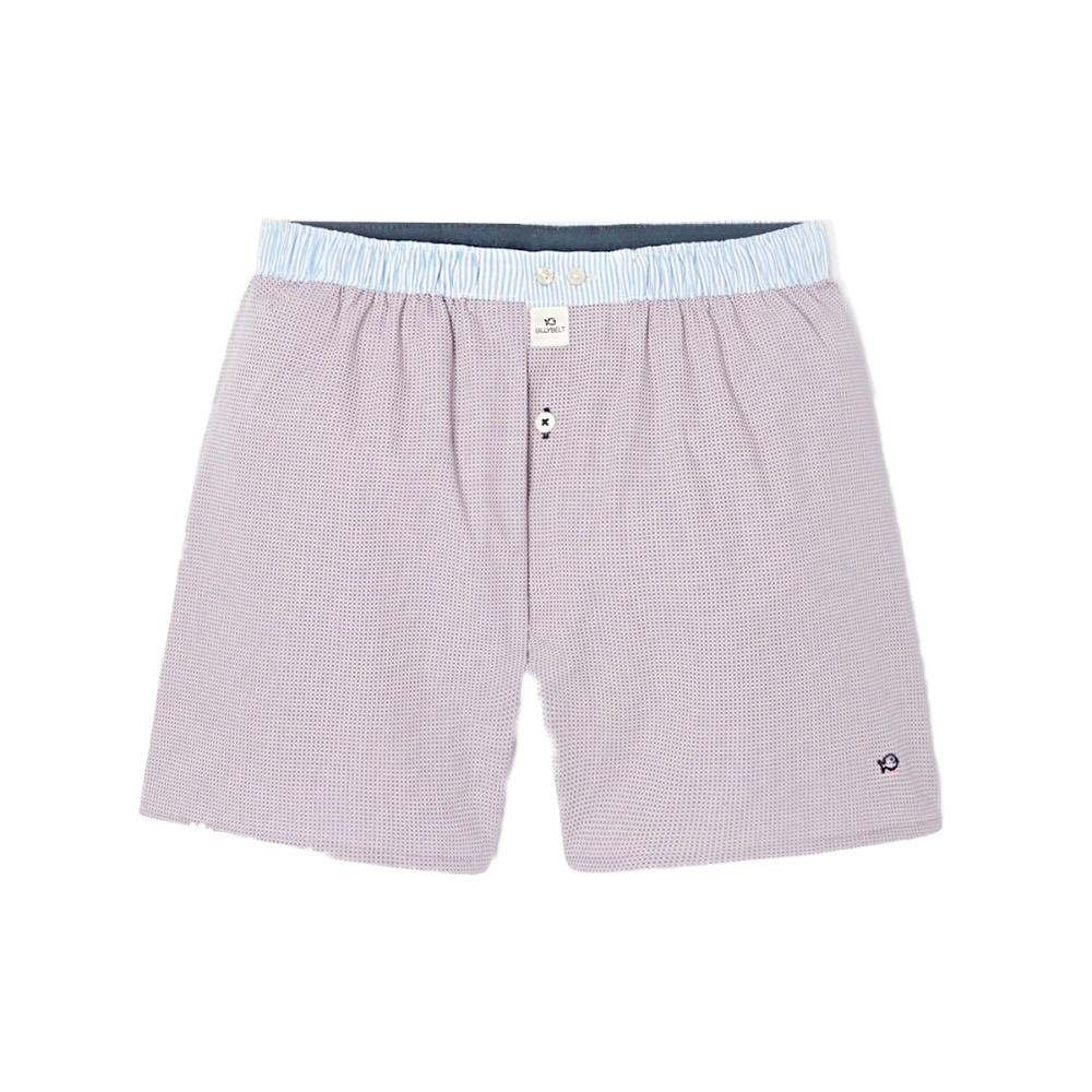 BillyBelt - Caleçon en coton bio - Purple Square - Taille M