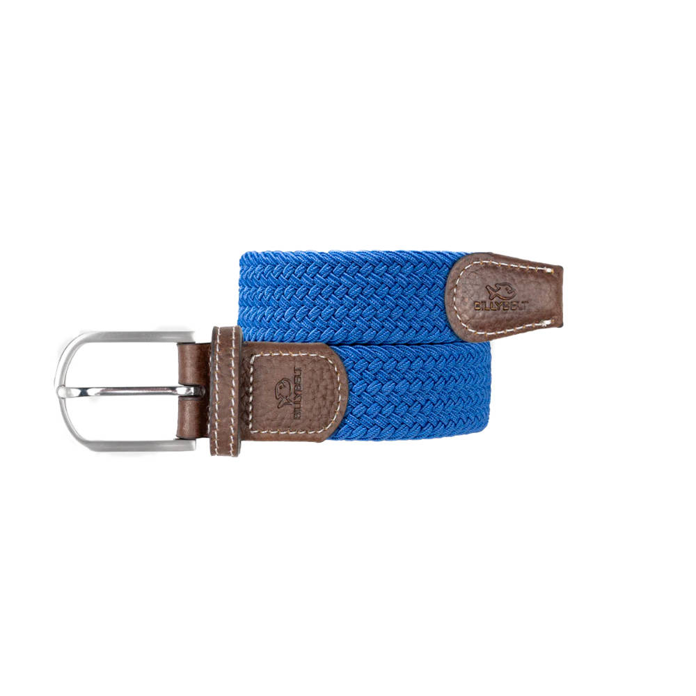 Billybelt - Ceinture tressée élastique - Bleu Grec - Taille 1