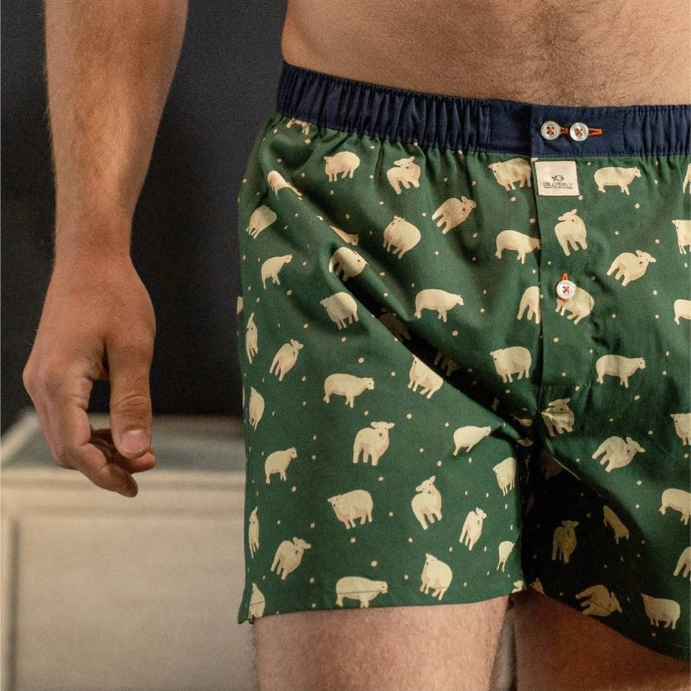 BillyBelt - Caleçon en coton bio - Irish - Taille 2XL