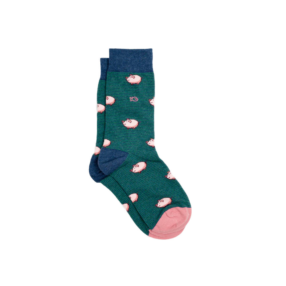 BillyBelt - Chaussettes en coton peigné Animaux - Cochon