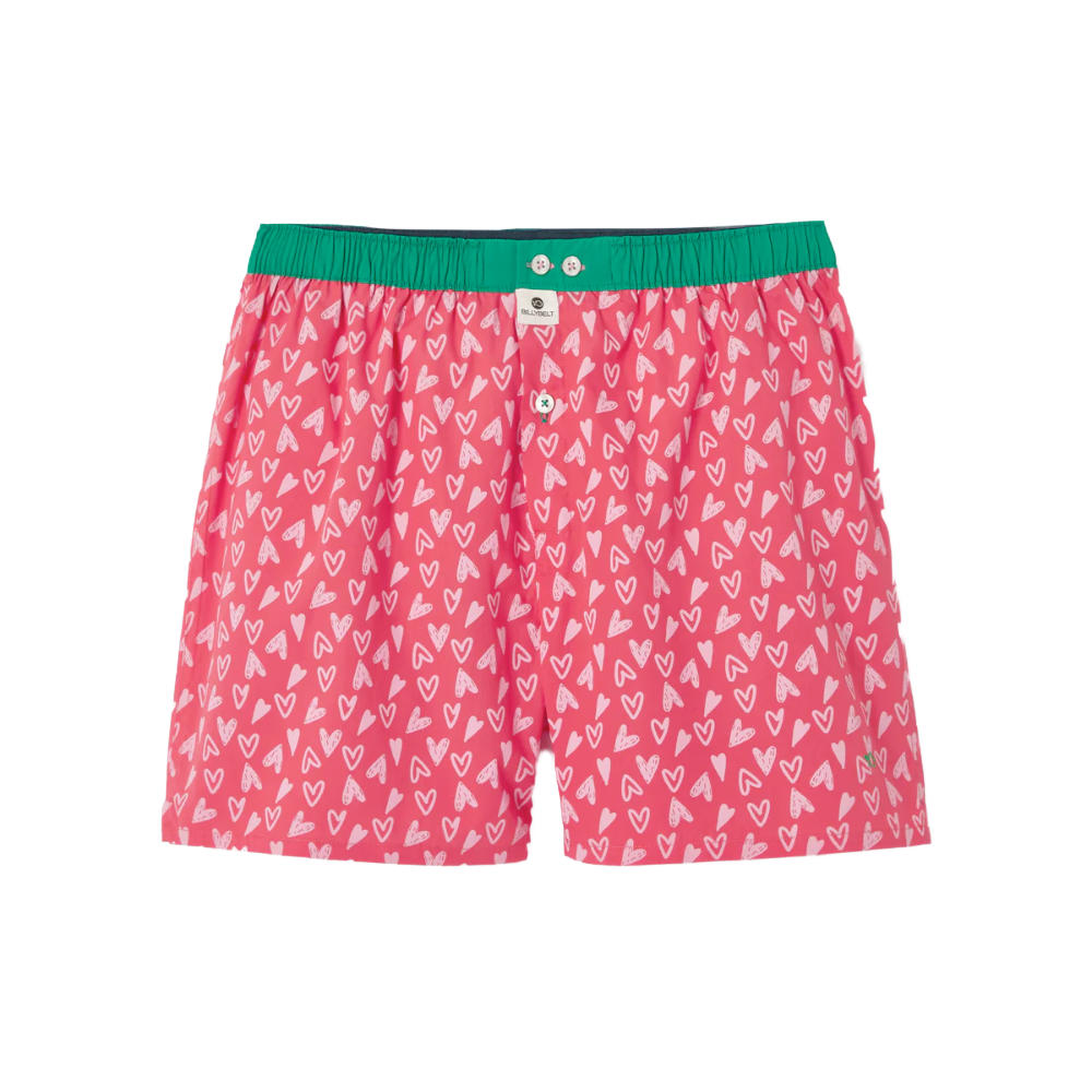 BillyBelt - Caleçon en coton bio - Le valentin - Taille XL