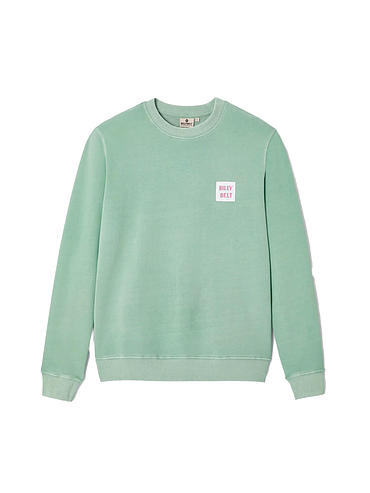 BillyBelt - Sweatshirt en coton biologique 400 gr - Vert d'eau - 2XL