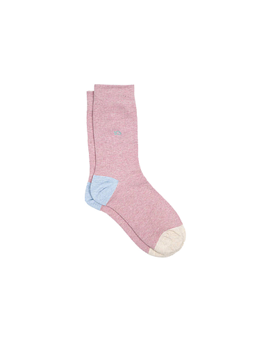 BillyBelt - Chaussettes unies - Rose chiné