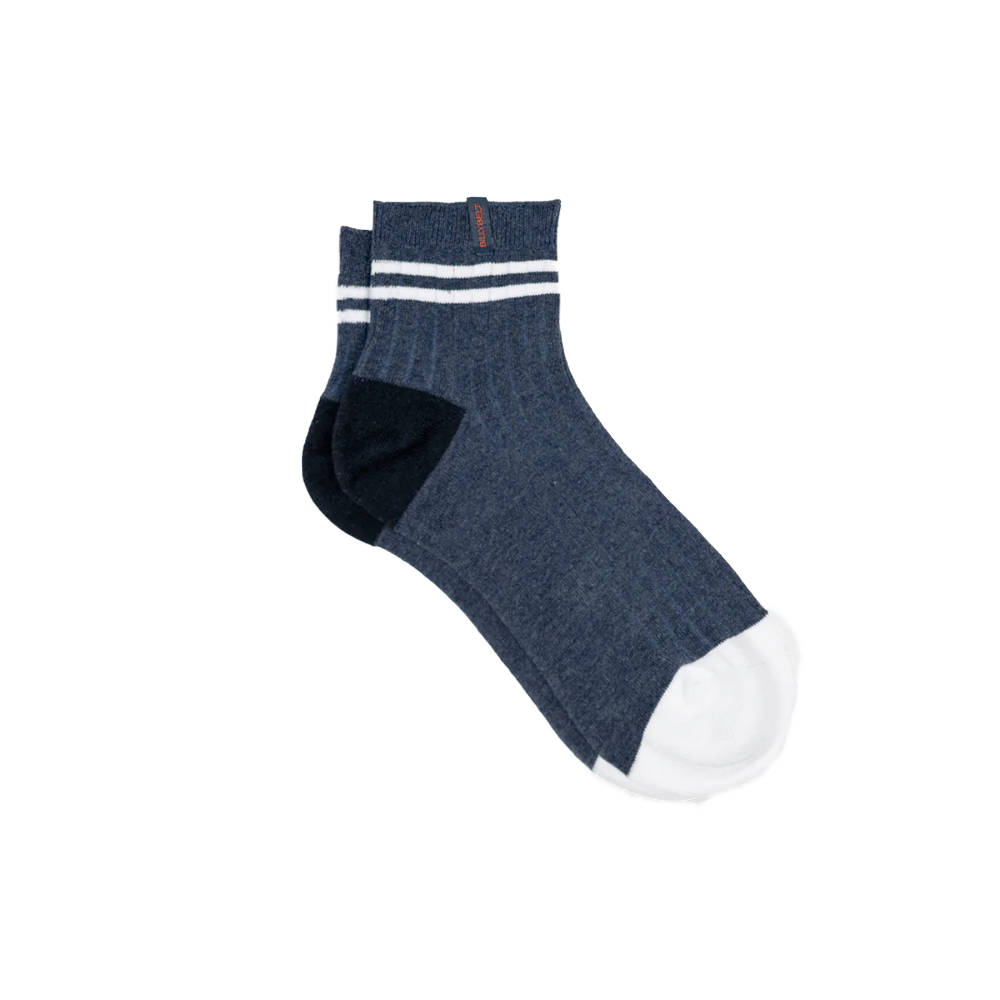 BillyBelt - Chaussettes mi-hautes - Marine, rayé blanc