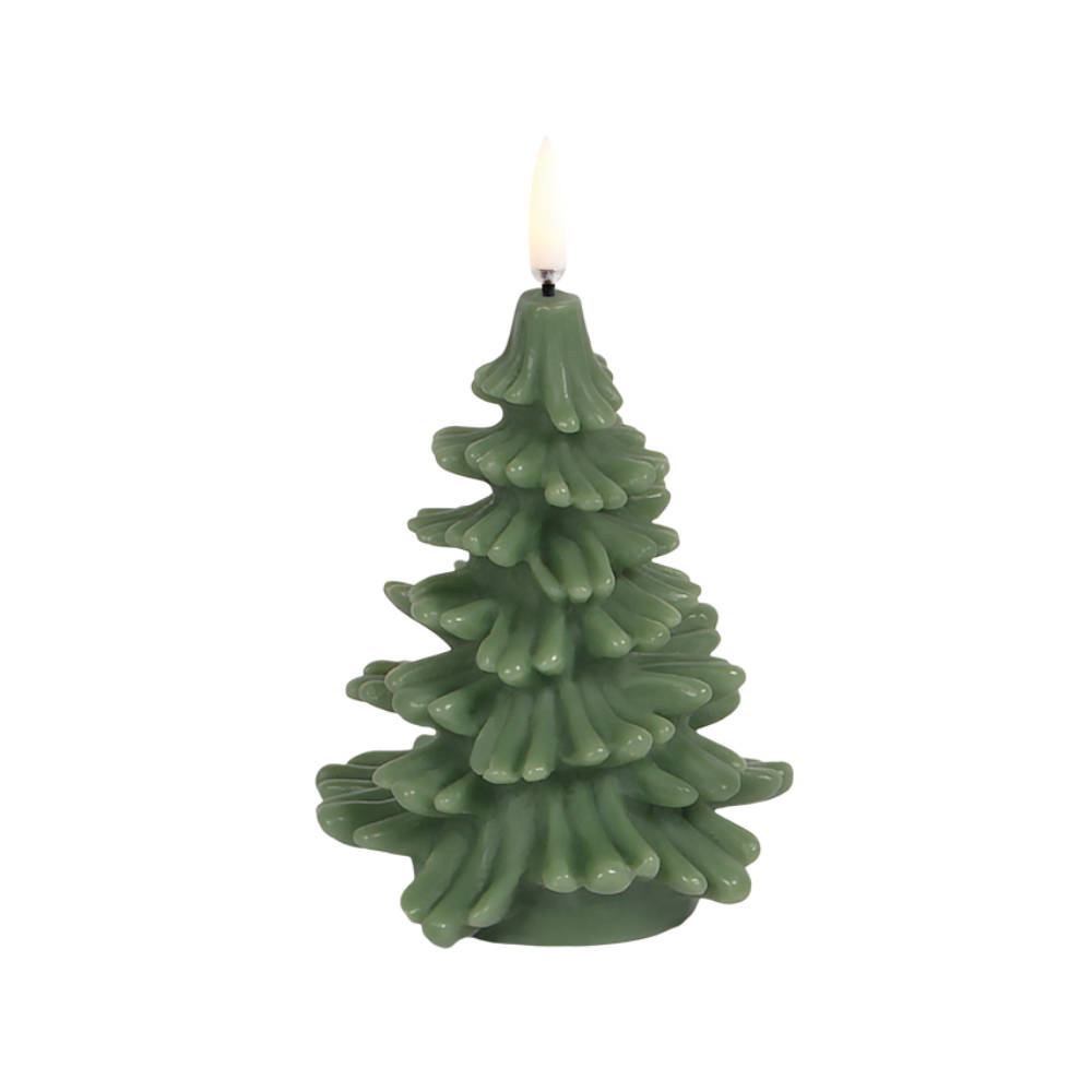 Uyuni - LED candle Christmas tree - Olive green