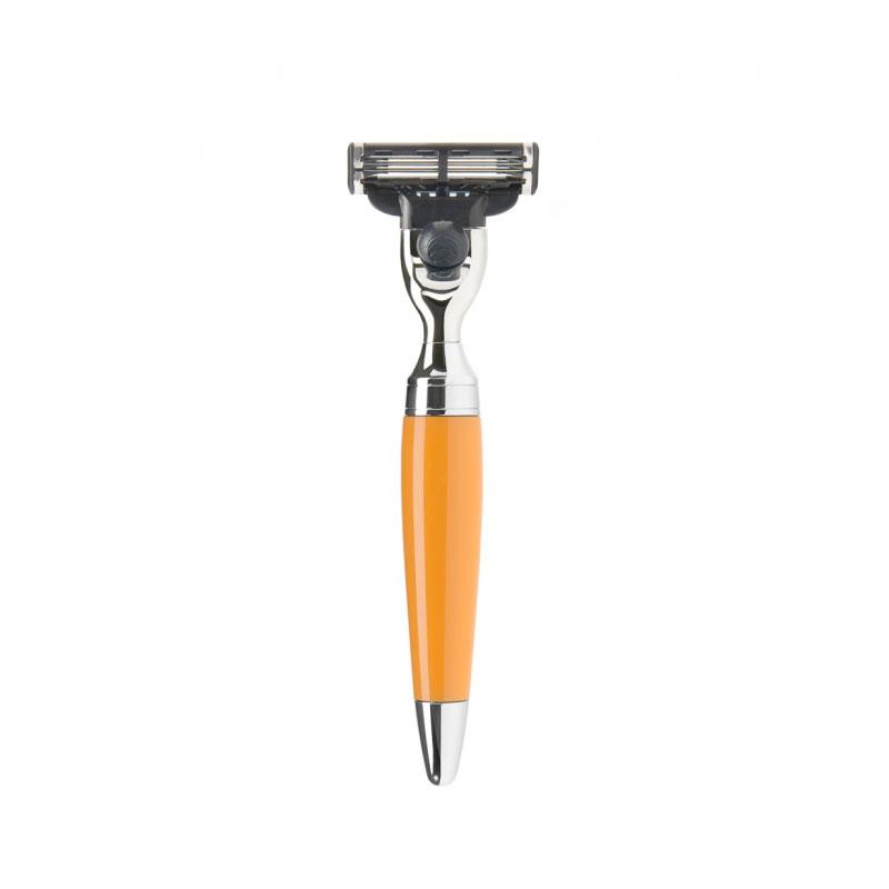 Muehle - Stylo - Résine orange - Rasoir Multi-lames Mach 3 
