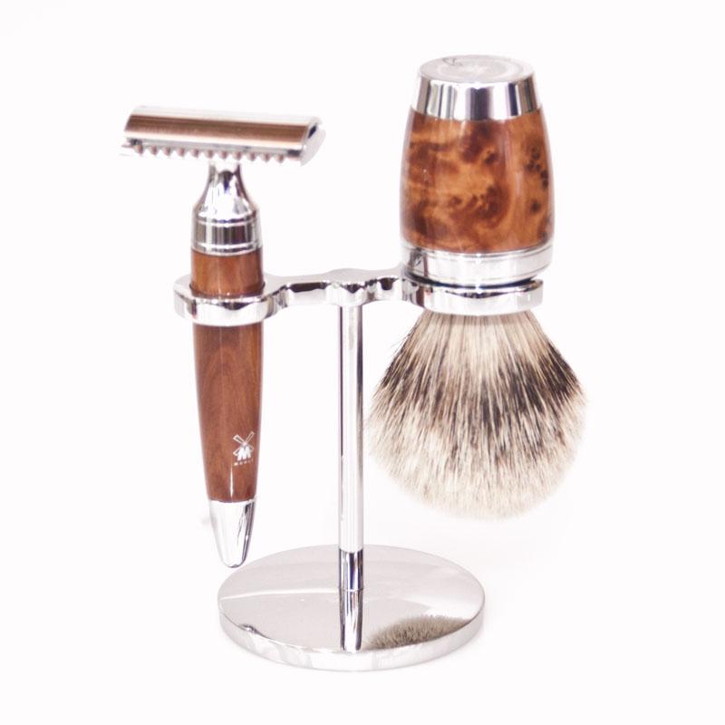 Muehle - Stylo -  Set de rasage 3 pièces - Thuya